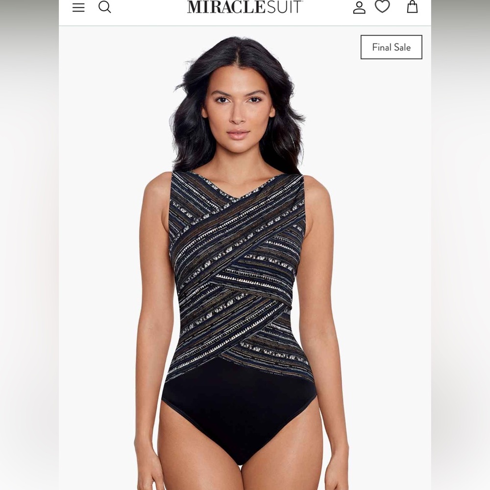 Miracle suit size 10 bathing suit.